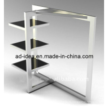 Plegable de acero inoxidable ropa colgante de Rack / Exposición de prendas de vestir (GDS-003)